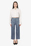 Veronica Beard Blue Linen Pants Size 4