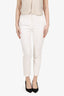 Brunello Cuccinelli White Cotton Pants Size 2