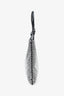 Prada Silver/Black Crystal Embellished Satin Convertible Open Mini Tote
