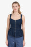 Reformation Blue Denim Zeta Top Size 4