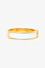 Hermès White/Gold Clic H Bracelet