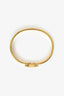 Hermès White/Gold Clic H Bracelet