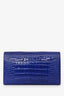 Hermès 2014 Blue Alligator Constance Wallet PHW