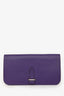 Hermès Purple Swift Leather Chaine D'Ancre Wallet on Chain