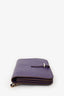 Hermès Purple Swift Leather Chaine D'Ancre Wallet on Chain