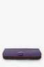 Hermès Purple Swift Leather Chaine D'Ancre Wallet on Chain