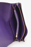 Hermès Purple Swift Leather Chaine D'Ancre Wallet on Chain