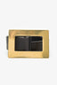 Celine Black Leather Square Buckle Belt Size XS