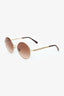 Pre-Loved Chanel™ Gold-tone Frame Round Sunglasses