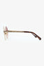 Pre-Loved Chanel™ Gold-tone Frame Round Sunglasses