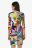 Emilio Pucci Multicolour Floral Print Silk Midi Dress Size 8