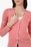 Prada Pink Wool/Cashmere Sequin Cardigan Size 38