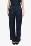 Ba&sh Navy Straight Leg Trousers Size 34