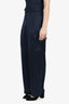 Ba&sh Navy Straight Leg Trousers Size 34