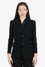 Saint Laurent Black Saharienne Four-pocket Blazer Size 34