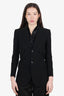 Saint Laurent Black Saharienne Four-pocket Blazer Size 34