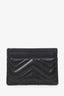 Gucci Black Leather GG Marmont Card Holder