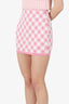 Balmain Pink Check Mini Skirt Size 38