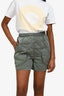 Kith Green Nylon Vest + Shorts Set Size XS