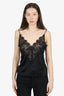 L'Agence Black Lace Camisole Top Size XS