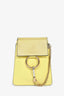 Chloé Yellow Leather Mini Faye Bag