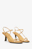 The Row Yellow Satin Kitten Heels Size 37