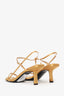 The Row Yellow Satin Kitten Heels Size 37