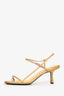 The Row Yellow Satin Kitten Heels Size 37