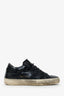 Golden Goose Black Leather Distressed Sneakers Size 35