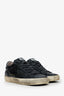 Golden Goose Black Leather Distressed Sneakers Size 35