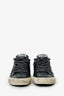 Golden Goose Black Leather Distressed Sneakers Size 35