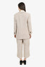 By Malene Birger Beige Rosettan Cotton Blazer With Trousers Set Size 34