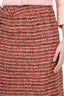 Pre-Loved Chanel™ 01A Pink Wool Tweed Midi Skirt Size 38