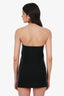 Maison Martin Margiela 2010 Black Leather Strapless Micro Dress Size 42