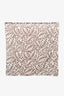 Brunello Cucinelli Brown/White Cotton/Silk Patterned Scarf