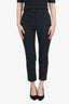 Pre-Loved Chanel™ Grey Wool/Cashmere Chevron Trousers Size 38