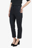Pre-Loved Chanel™ Grey Wool/Cashmere Chevron Trousers Size 38