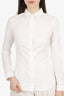 Prada White Fitted Button Down Shirt Size 38