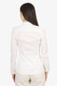 Prada White Fitted Button Down Shirt Size 38