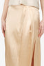 Sablyn Beige Silk Midi Skirt Size S