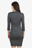 The Row Grey Long Sleeve Midi Dress Size 4