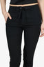 Ann Demeulemeester Black Wool Sheer Trousers Size 34