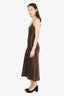 Sablyn Brown Silk Slip Midi Dress Size XS