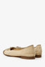 Pre-Loved Chanel™ Brown/Beige Suede Ballet Flats Size 38.5