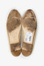 Pre-Loved Chanel™ Brown/Beige Suede Ballet Flats Size 38.5