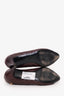 Pre-Loved Chanel™ Burgundy/Navy Blue Quilted and Leather Cap-Toe Pumps Size 36