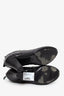 Pre-Loved Chanel™ Black Quilted Lambskin CC Turn Lock Ankle Boots Size 37.5