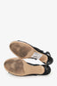 Gianvito Rossi Black Mesh/Leather Slingback Heels