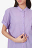 Xirena Purple Cotton Button Down Shirt Size M