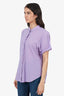 Xirena Purple Cotton Button Down Shirt Size M